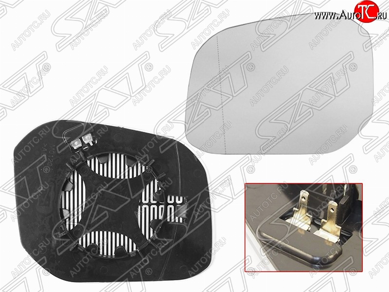819 р. Левый зеркальный элемент зеркала заднего вида SAT (с подогревом)  Volkswagen Caddy  2K (2015-2020) рестайлинг  с доставкой в г. Керчь