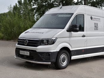 18 949 р. Защита переднего бампера (Ø63 мм, нержавейка) SLITKOFF Volkswagen Crafter 2 (2017-2025)  с доставкой в г. Керчь. Увеличить фотографию 2