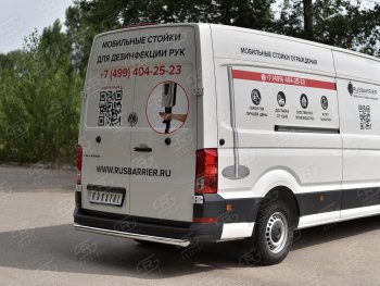 15 549 р. Защита заднего бампера (Ø63 мм, нержавейка) SLITKOFF  Volkswagen Crafter  2 (2017-2025)  с доставкой в г. Керчь. Увеличить фотографию 3