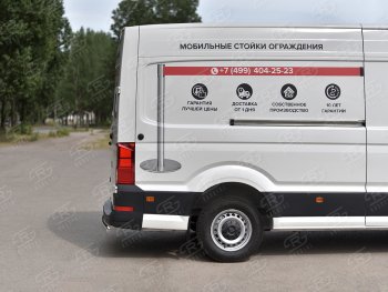 16 299 р. Защита заднего бампера (Ø75х42 мм, нержавейка) Russtal Volkswagen Crafter 2 (2017-2025)  с доставкой в г. Керчь. Увеличить фотографию 3