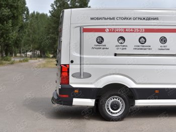16 999 р. Защита заднего бампера (Ø76 мм, нержавейка) SLITKOFF Volkswagen Crafter 2 (2017-2025)  с доставкой в г. Керчь. Увеличить фотографию 2