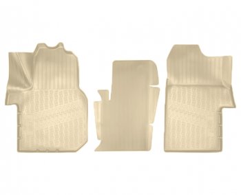 Коврики салонные Noplast (3D) Volkswagen Crafter  2 (2017-2025) (Бежевые)