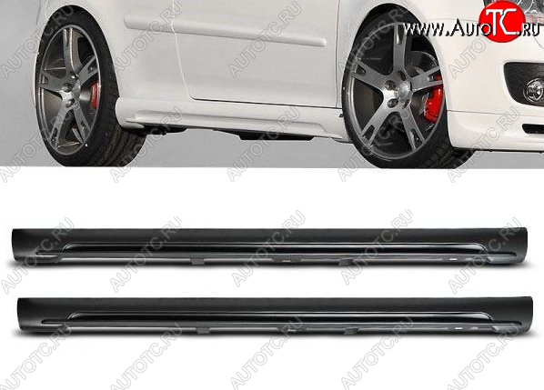 11 899 р. Пороги накладки GTI Style Volkswagen Golf 5 хэтчбэк (2003-2009) (Неокрашенные)  с доставкой в г. Керчь