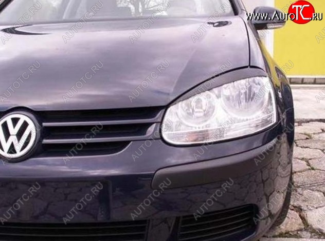 1 649 р. Реснички на фары CT Volkswagen Golf 5 хэтчбэк (2003-2009) (Неокрашенные)  с доставкой в г. Керчь
