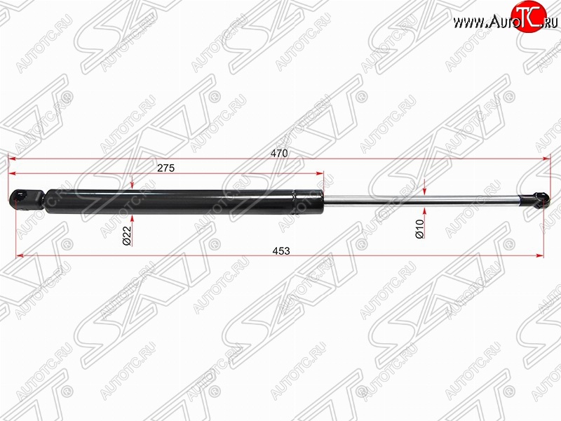579 р. Газовый упор крышки багажника SAT Volkswagen Golf 5 хэтчбэк (2003-2009)  с доставкой в г. Керчь