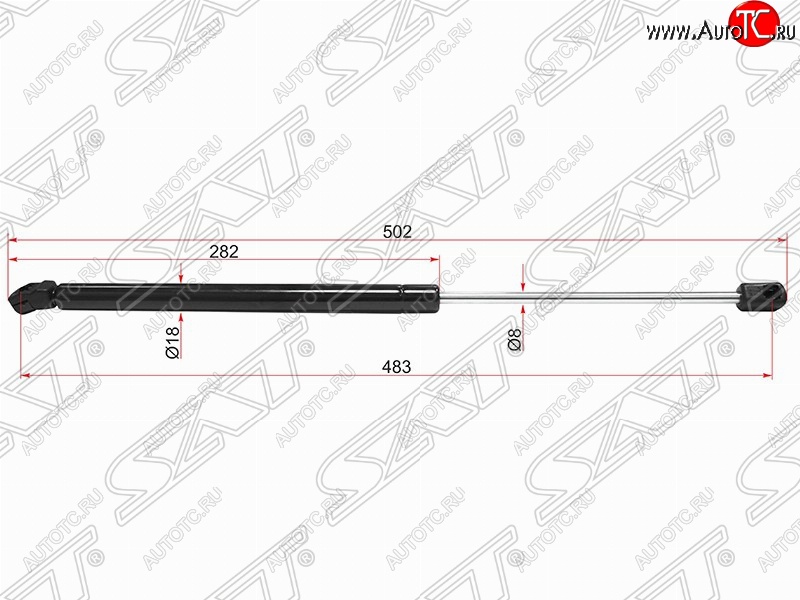 579 р. Газовый упор крышки багажника SAT Volkswagen Golf 5 хэтчбэк (2003-2009)  с доставкой в г. Керчь