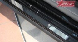 2 204 р. Накладки на внутренние пороги Souz-96 (без логотипа) Volkswagen Golf 5 хэтчбэк (2003-2009)  с доставкой в г. Керчь. Увеличить фотографию 2