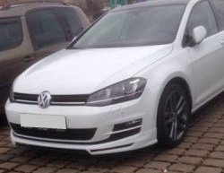 3 749 р. Накладка на передний бампер CT Volkswagen Golf 7 дорестайлинг, хэтчбэк 5 дв. (2012-2017) (Неокрашенная)  с доставкой в г. Керчь. Увеличить фотографию 2