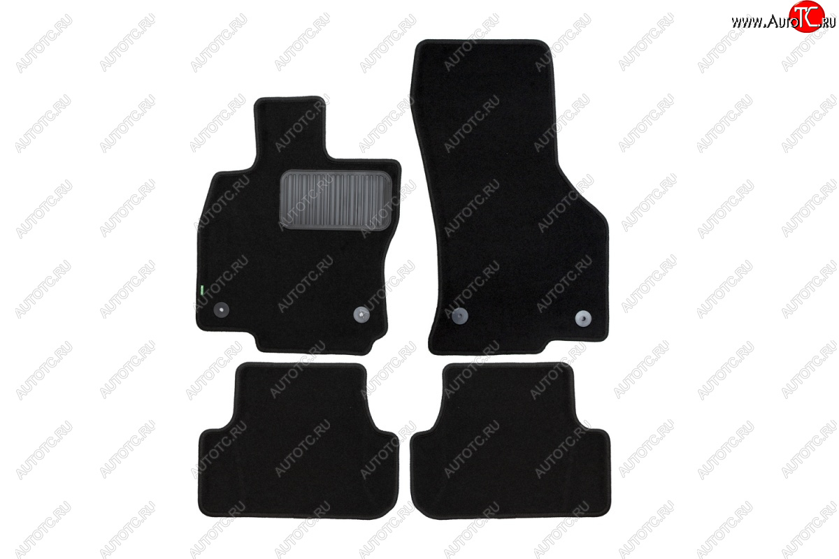 6 599 р. Текстильные коврики салона Klever Standart хэтчбек АКПП Volkswagen Golf 7 дорестайлинг, хэтчбэк 5 дв. (2012-2017) (Черные)  с доставкой в г. Керчь
