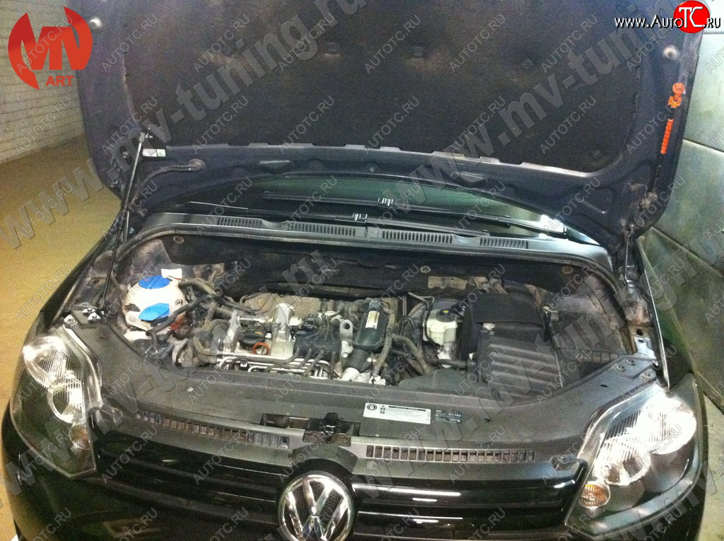 2 969 р. Упор капота MV-Tuning (одинарный)  Volkswagen Golf Plus ( 5,  6) (2004-2014)  с доставкой в г. Керчь