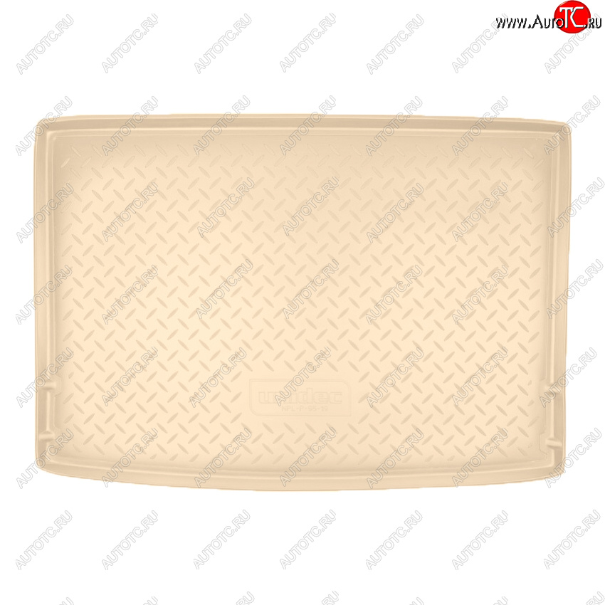 1 999 р. Коврик багажника Norplast Unidec  Volkswagen Golf Plus  6 (2009-2014) (Цвет: бежевый)  с доставкой в г. Керчь