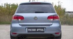 1 099 р. Защитная накладка на задний бампер RA  Volkswagen Golf  6 (2008-2014) хэтчбэк 5 дв.  с доставкой в г. Керчь. Увеличить фотографию 3