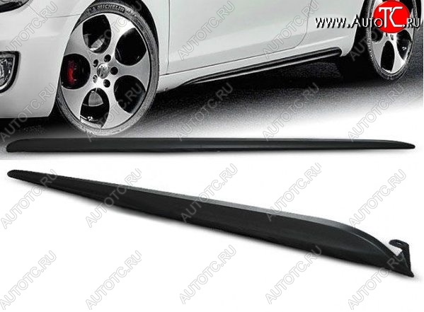 3 499 р. Пороги накладки (хетчбек) GTI Style Volkswagen Golf 6 хэтчбэк 5 дв. (2008-2014) (Неокрашенные)  с доставкой в г. Керчь