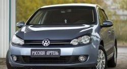 569 р. Реснички на фары RA Volkswagen Golf 6 хэтчбэк 5 дв. (2008-2014) (Неокрашенные)  с доставкой в г. Керчь. Увеличить фотографию 2
