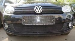 1 469 р. Сетка на бампер Russtal (черная) Volkswagen Golf 6 хэтчбэк 5 дв. (2008-2014)  с доставкой в г. Керчь. Увеличить фотографию 4