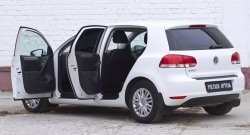 2 399 р. Накладки на порожки RA v2 (комплект)  Volkswagen Golf  6 (2008-2014) хэтчбэк 5 дв.  с доставкой в г. Керчь. Увеличить фотографию 2