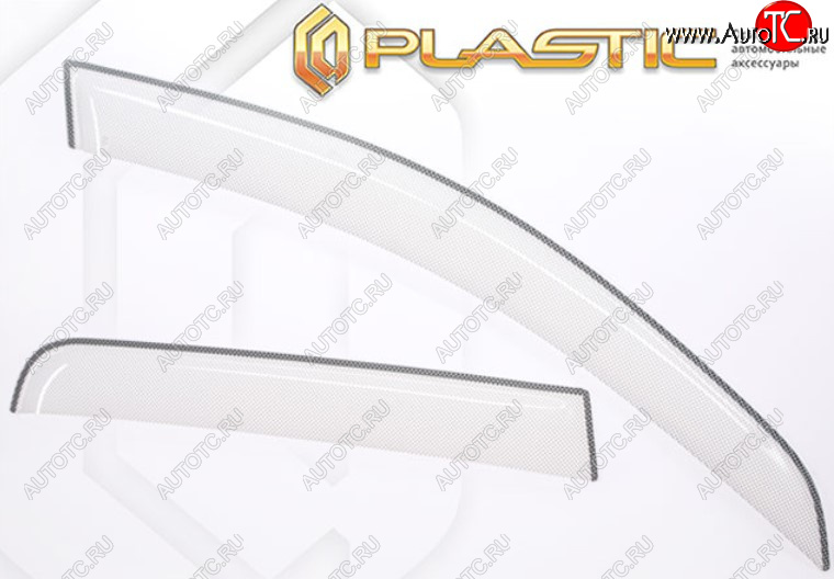 2 199 р. Дефлектора окон на CA-Plastic  Volkswagen Jetta  A7 (2018-2022) седан дорестайлинг (Шелкография белая, Без хром молдинга)  с доставкой в г. Керчь