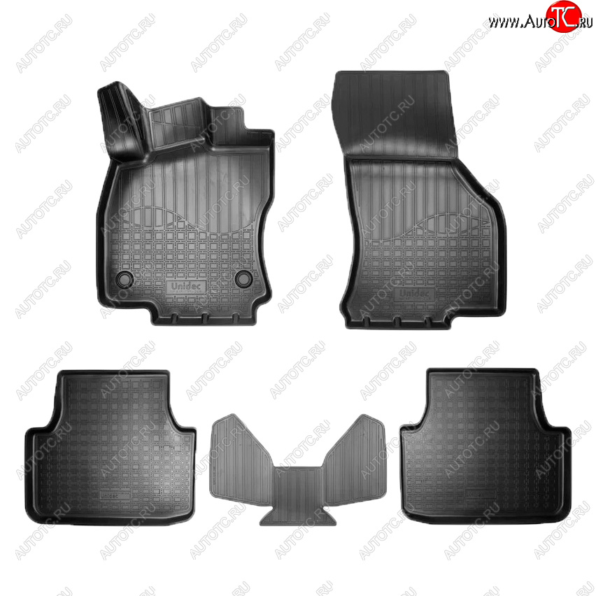 2 459 р. Коврики салона Norplast  Volkswagen Jetta  A7 (2018-2022) седан дорестайлинг (Цвет: черный)  с доставкой в г. Керчь
