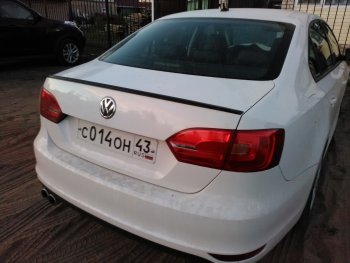 3 049 р. Лип спойлер АВТОКРАТ  Volkswagen Jetta  A6 (2011-2015) седан дорестайлинг (Неокрашенный)  с доставкой в г. Керчь. Увеличить фотографию 2