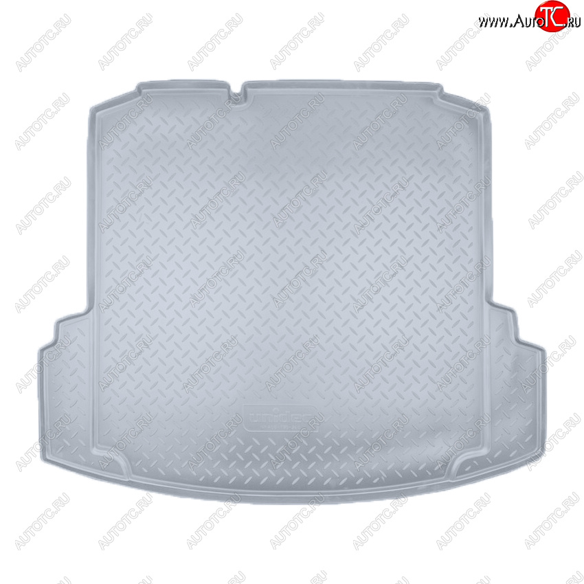 2 499 р. Коврик багажника Norplast Unidec (с ушами)  Volkswagen Jetta  A6 (2011-2018) седан дорестайлинг, седан рестайлинг (Цвет: серый)  с доставкой в г. Керчь