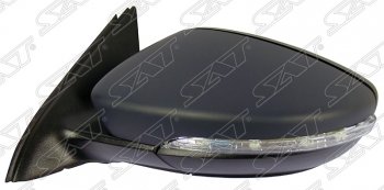 Боковое левое зеркало заднего вида SAT (поворотник, 8 контактов) Volkswagen Jetta  A6 (2011-2018) седан дорестайлинг, седан рестайлинг