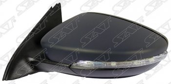 Боковое левое зеркало заднего вида SAT (регулировка, обогрев, 6 контактов) Volkswagen Jetta  A6 (2011-2018) седан дорестайлинг, седан рестайлинг