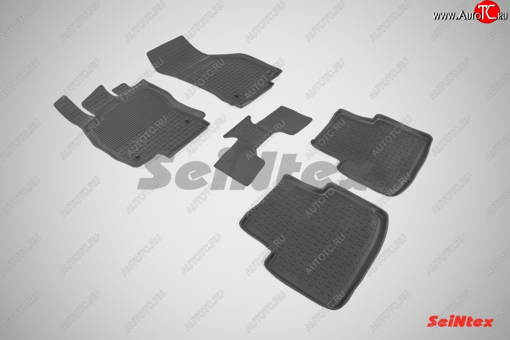 3 099 р. Износостойкие коврики в салон с высоким бортом SeiNtex Premium 4 шт. (резина) Volkswagen Passat B8 седан дорестайлинг (2015-2019)  с доставкой в г. Керчь