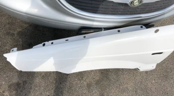 8 489 р. Переднее левое крыло (стеклопластик) Fiberplast Volkswagen Passat B3 универсал (1988-1993)  с доставкой в г. Керчь. Увеличить фотографию 2