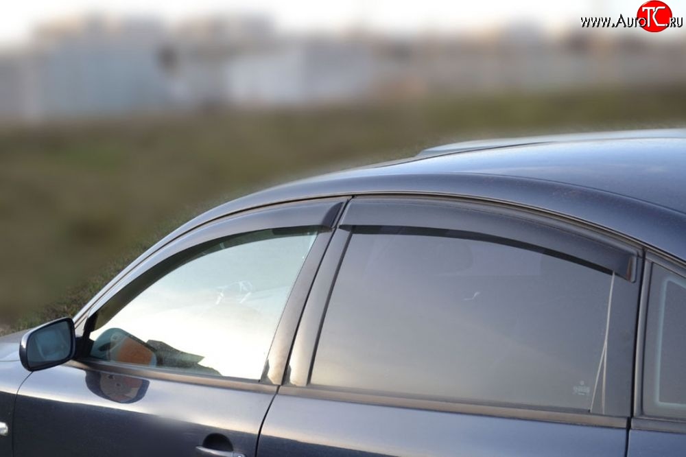 999 р. Комплект дефлекторов окон (ветровиков) 4 шт. (седан) Russtal Volkswagen Passat B5.5 седан рестайлинг (2000-2005)  с доставкой в г. Керчь