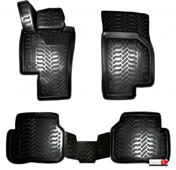 Коврики салона Aileron (3D с подпятником) Volkswagen Passat  B6 (2005-2011) седан, универсал