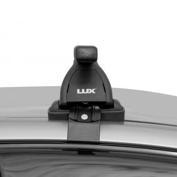 7 297 р. Багажник на крышу без рейлингов в сборе LUX  Volkswagen Passat  B6 (2005-2011) седан (поперечины прямоугольные 1.2 (цвет черный))  с доставкой в г. Керчь. Увеличить фотографию 3