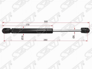 Газовый упор крышки багажника SAT Volkswagen Passat  B5 (1996-2000) универсал дорестайлинг