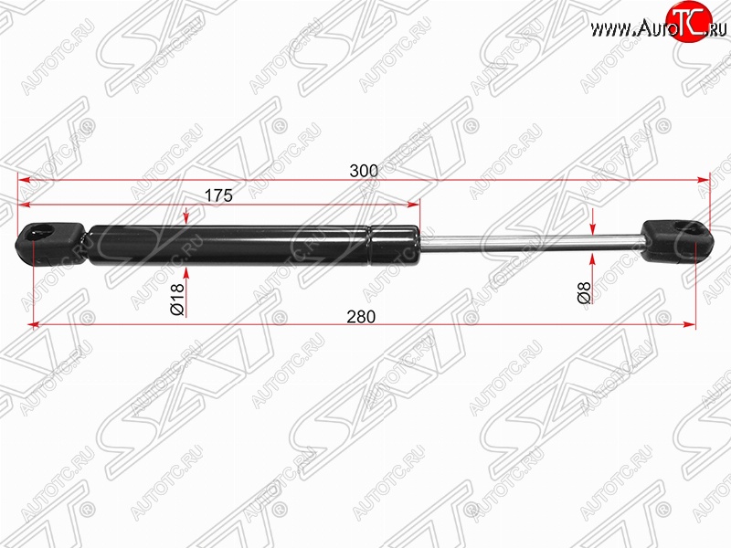 529 р. Газовый упор крышки багажника SAT Volkswagen Passat B5 универсал дорестайлинг (1996-2000)  с доставкой в г. Керчь