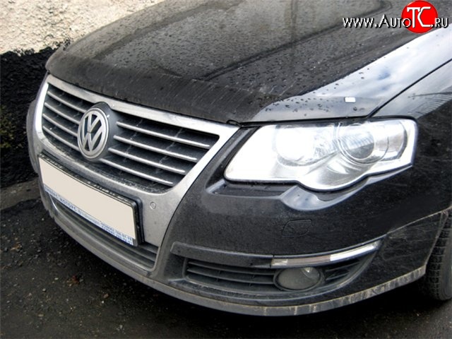 3 299 р. Дефлектор капота NovLine Volkswagen Passat B6 седан (2005-2011)  с доставкой в г. Керчь