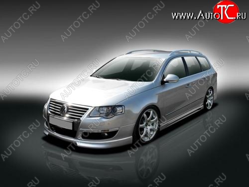 12 219 р. Накладка на передний бампер BNB Volkswagen Passat B6 универсал (2005-2010)  с доставкой в г. Керчь