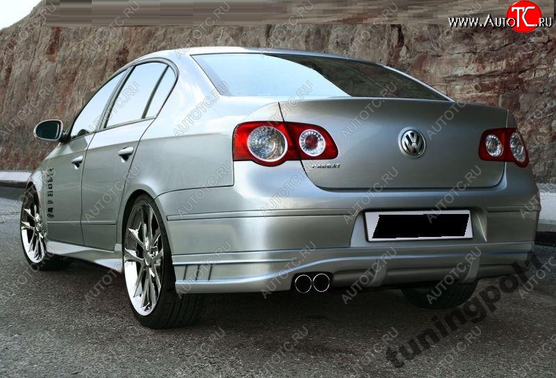 12 219 р. Накладка на задний бампер BMB Volkswagen Passat B6 седан (2005-2011)  с доставкой в г. Керчь