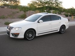 6 649 р. Пороги накладки VORTEX Volkswagen Passat B6 седан (2005-2011) (Неокрашенные)  с доставкой в г. Керчь. Увеличить фотографию 3