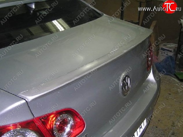 4 949 р. Лип спойлер Сабля Volkswagen Passat B6 седан (2005-2011) (Неокрашенный)  с доставкой в г. Керчь