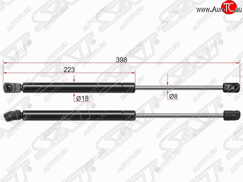 549 р. Газовый упор крышки багажника SAT  Volkswagen Passat  B6 (2005-2010) универсал  с доставкой в г. Керчь