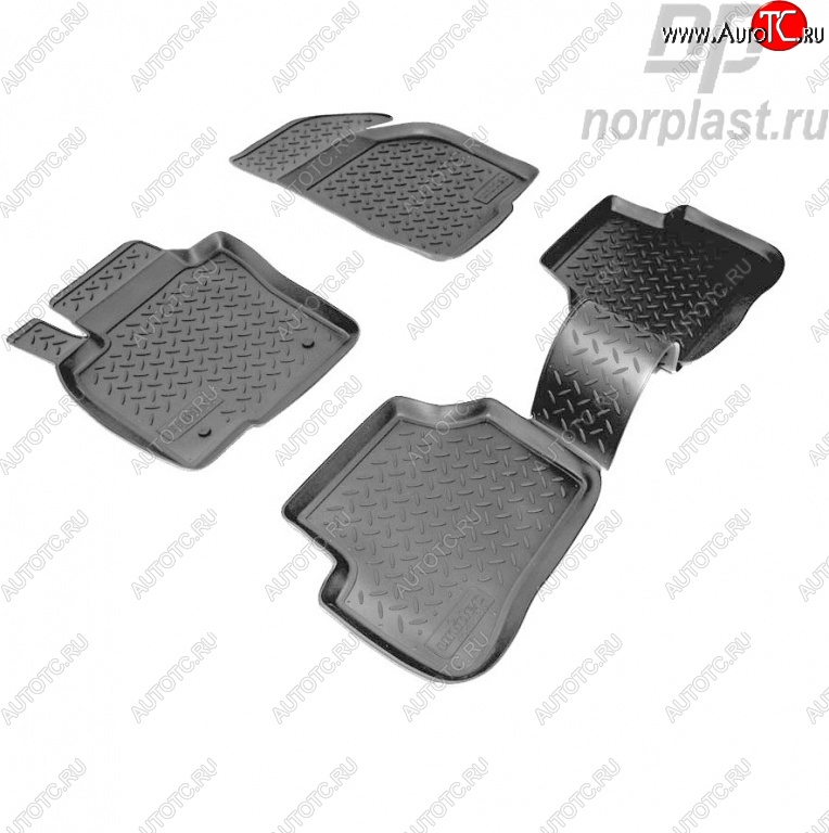 2 139 р. Комплект ковриков в салон Norplast Volkswagen Passat B6 седан (2005-2011)  с доставкой в г. Керчь