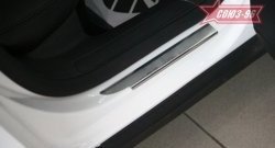 Накладки на внутренние пороги Souz-96 (без логотипа) Volkswagen Passat  B6 (2005-2011) седан, универсал