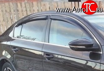 1 399 р.  Ветровики SkyLine VW Passat B7 SD 2011- (седан) Volkswagen Passat B7 седан (2010-2015)  с доставкой в г. Керчь