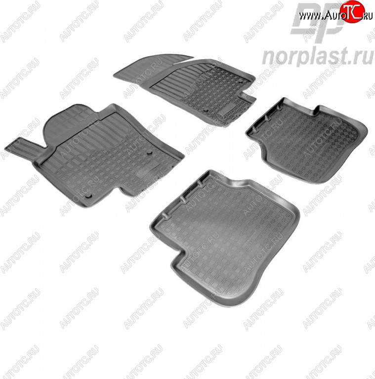 2 379 р. Комплект ковриков в салон (рестайлинг) Norplast Volkswagen Passat CC дорестайлинг (2008-2012)  с доставкой в г. Керчь