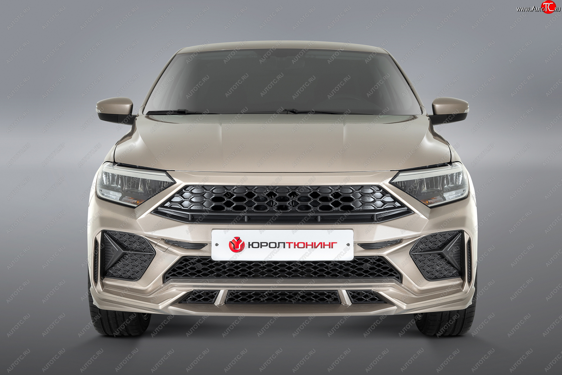 23 049 р. Передний бампер REBOOT Volkswagen Polo Mk6 лифтбек (2020-2022) (Окрашенный в один цвет без выделений (вставки/сетки по умолчанию не окрашиваются))  с доставкой в г. Керчь