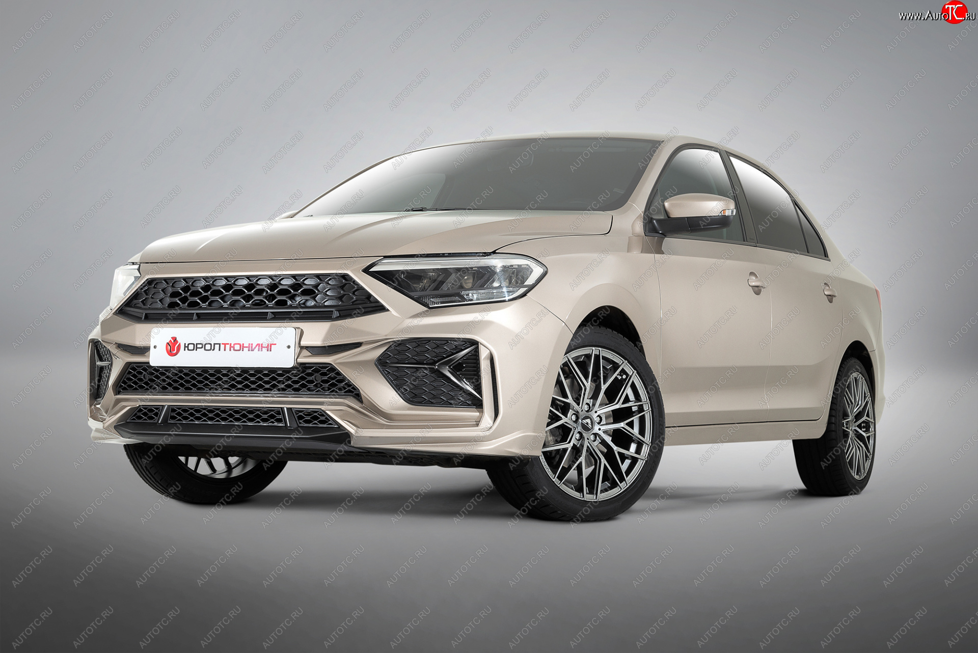 24 099 р. Передний бампер REBOOT  Volkswagen Polo  Mk6 (2020-2022) лифтбек (Окрашенный с выделением диффузора)  с доставкой в г. Керчь