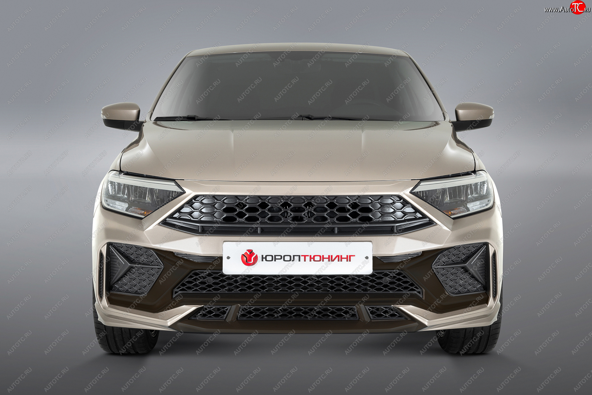 24 099 р. Передний бампер REBOOT  Volkswagen Polo  Mk6 (2020-2022) лифтбек (Окрашенный с выделением диффузора и декоративных элементов)  с доставкой в г. Керчь