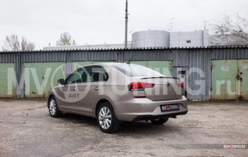 4 999 р. Имитация выхлопа MV-Tuning  Volkswagen Polo  Mk6 (2020-2022) лифтбек (BLACK (чёрный глянец))  с доставкой в г. Керчь. Увеличить фотографию 3