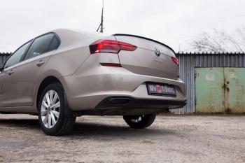 Имитация насадок глушителя MV-Tuning Volkswagen Polo  Mk6 (2020-2022) лифтбек (Неокрашенные)