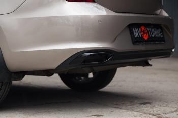3 399 р. Имитация насадок глушителя MV-Tuning  Volkswagen Polo  Mk6 (2020-2022) лифтбек (Неокрашенные)  с доставкой в г. Керчь. Увеличить фотографию 3