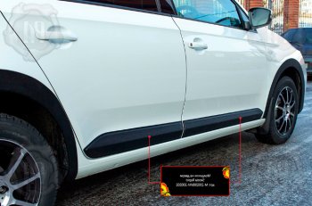 Молдинг задней двери RA (правый) Volkswagen Polo  Mk6 (2020-2022) лифтбек (Шагрень)